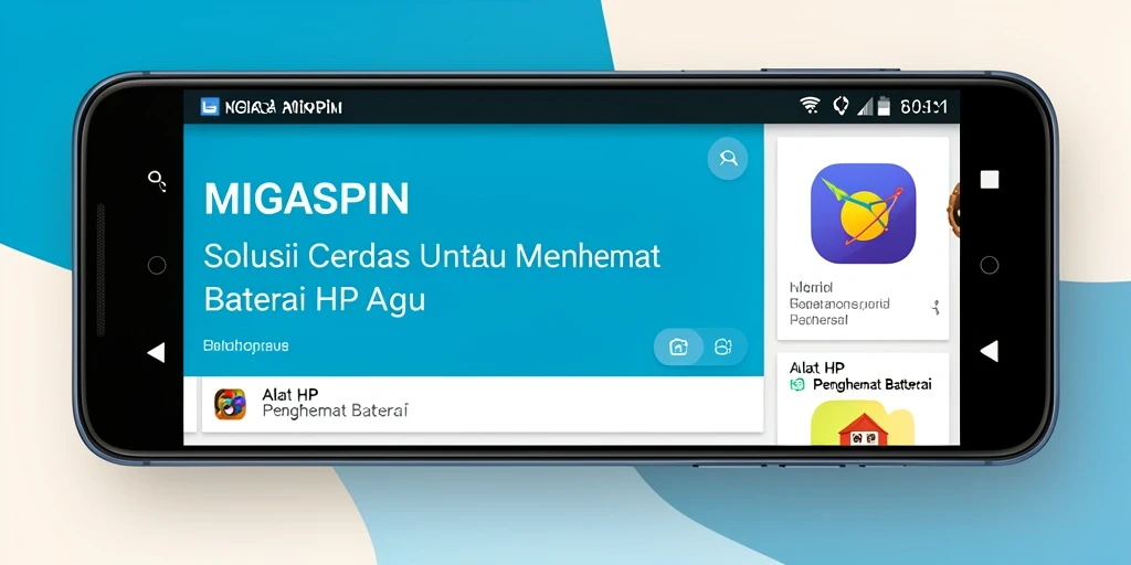 Tampilan antarmuka MIGASPIN yang sederhana dan fungsional.