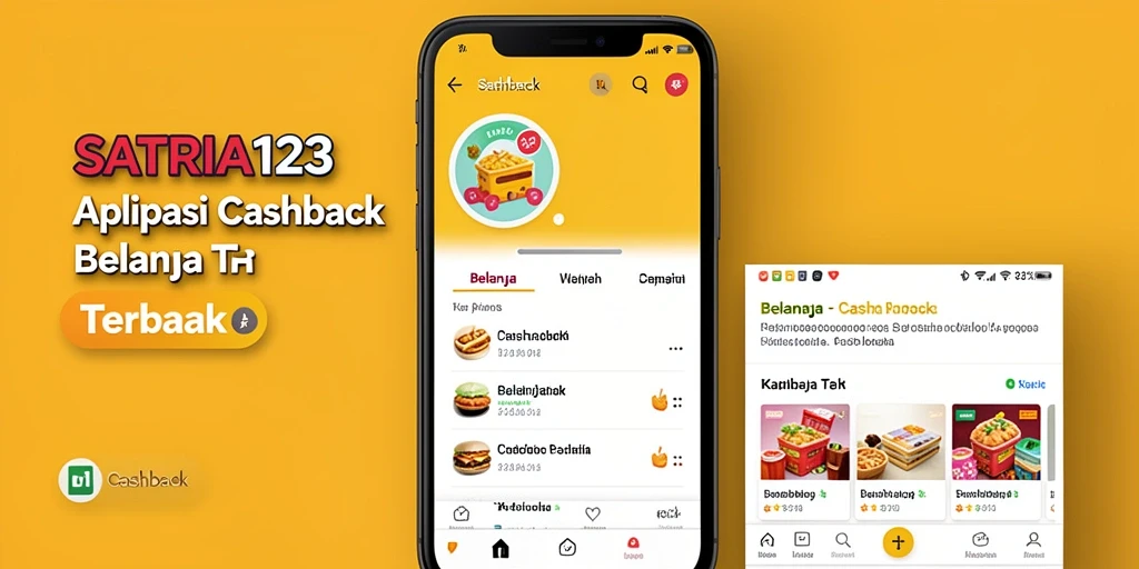Antarmuka SATRIA123 yang memudahkan penggunaan aplikasi Cashback.