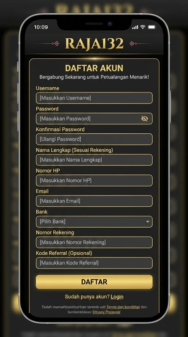 Cara Mudah Daftar Akun raja132 untuk Android